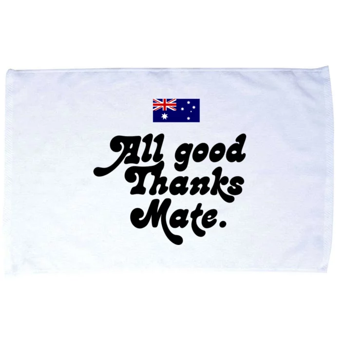 British Slogans All Good Thanks Mate Microfiber Hand Towel