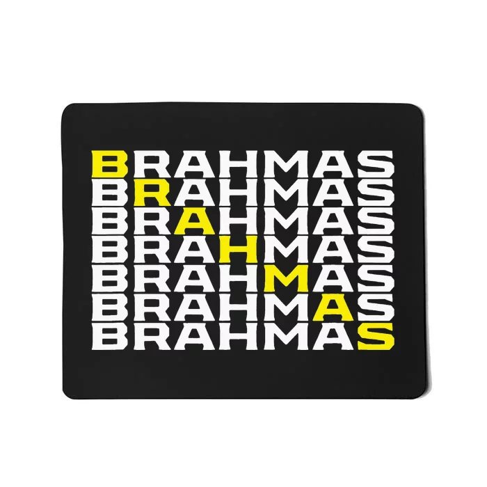 Brahmas San Antonio Football Tailgate Mousepad