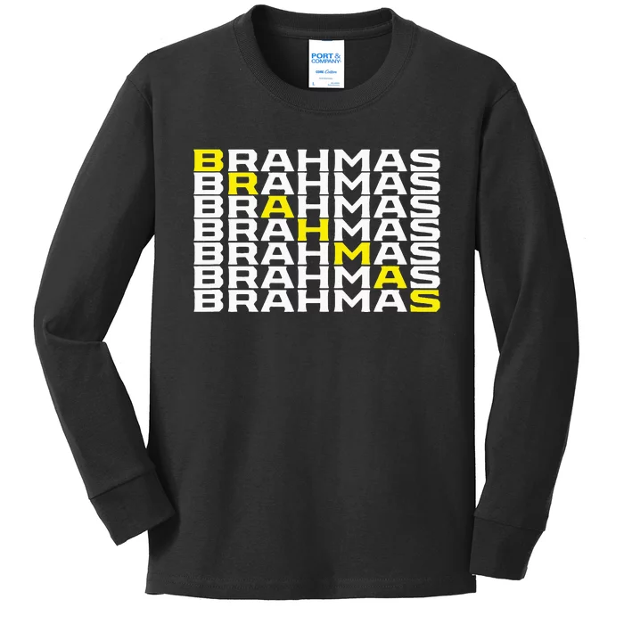 Brahmas San Antonio Football Tailgate Kids Long Sleeve Shirt