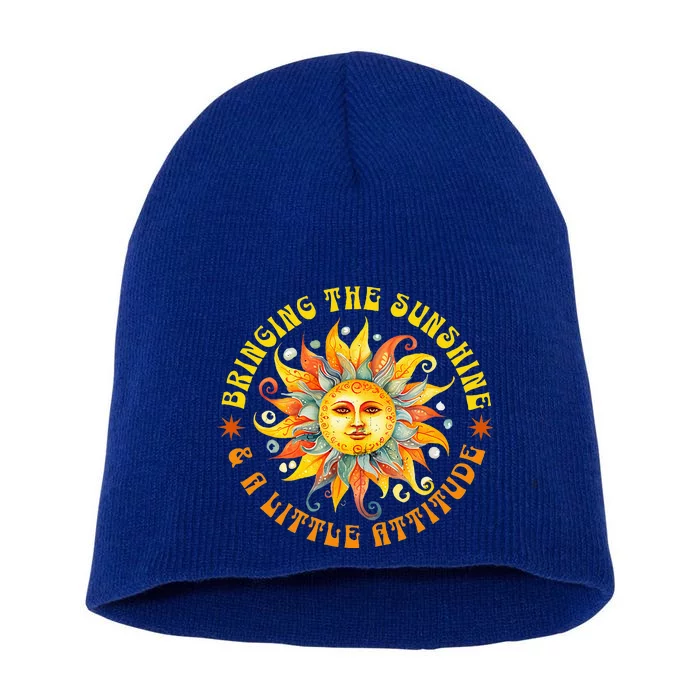 Bringing Sunshine & A Little Attitude Summer Short Acrylic Beanie