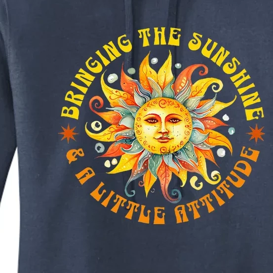 Bringing Sunshine & A Little Attitude Summer Women's Pullover Hoodie