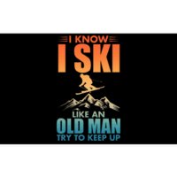 Best Ski Art For Grandpa Skiing Nordic Skier Skiing Bumper Sticker