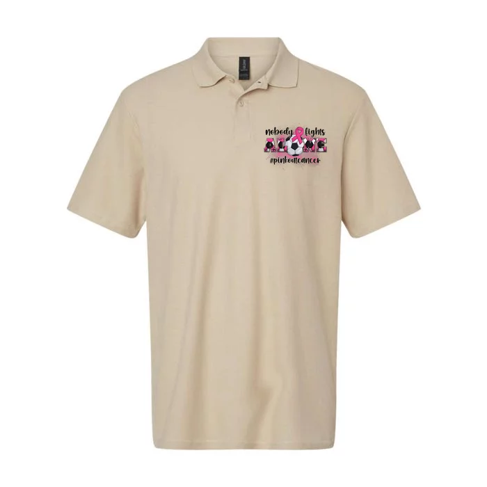 Boo Scare Away Breast Cancer Ghost Halloween Softstyle Adult Sport Polo