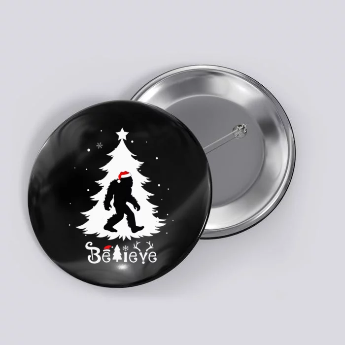 Believe Skunk Ape Cryptid Christmas Cryptozoology Button