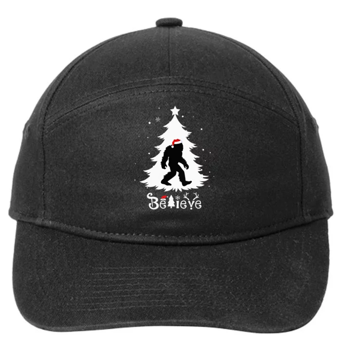 Believe Skunk Ape Cryptid Christmas Cryptozoology 7-Panel Snapback Hat