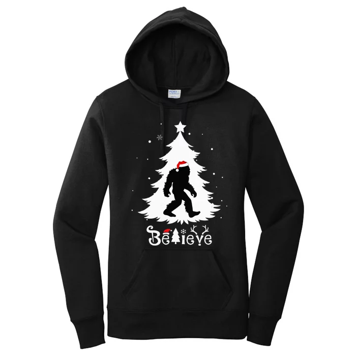 Believe Skunk Ape Cryptid Christmas Cryptozoology Women's Pullover Hoodie