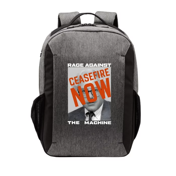 Bernie Sanders Against The Machine Ceasefire Now Vector Backpack