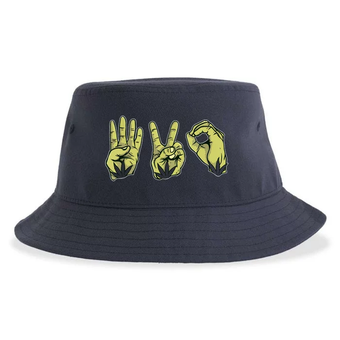 Best Stoner Artwork 420 Marijuana Gift Weed Lover Reefer Sustainable Bucket Hat