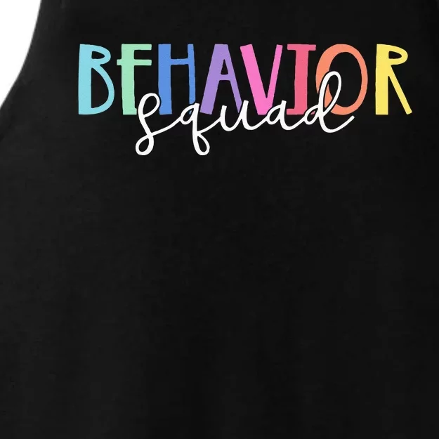 BEHAVIOR SQUAD ABA Therapist RBT Therapy Behaviour Team Ladies Tri-Blend Wicking Tank