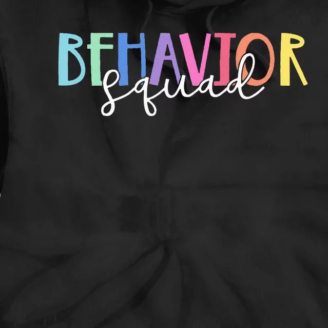 BEHAVIOR SQUAD ABA Therapist RBT Therapy Behaviour Team Tie Dye Hoodie