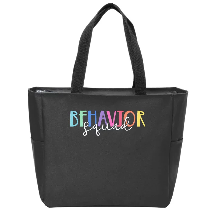 BEHAVIOR SQUAD ABA Therapist RBT Therapy Behaviour Team Zip Tote Bag