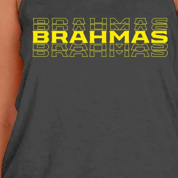 Brahmas San Antonio Football Tailgate Women's Knotted Racerback Tank