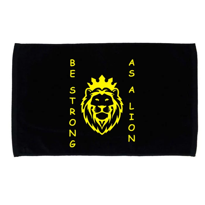 Be Strong As A Lion Microfiber Hand Towel