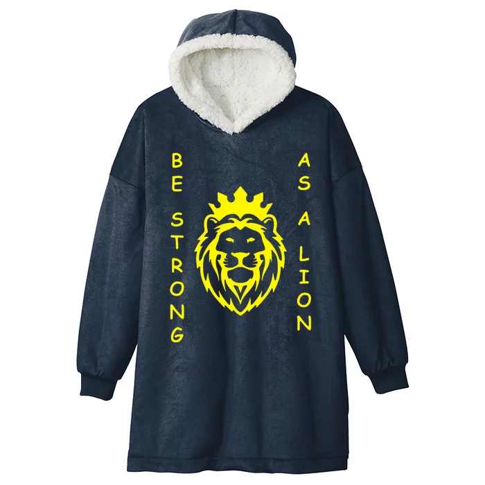 Be Strong As A Lion Hooded Wearable Blanket