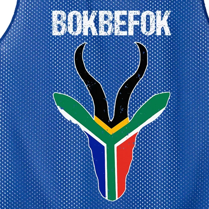 Bokbefok South African Rugby Bokke South Africa Flag Colours Mesh Reversible Basketball Jersey Tank