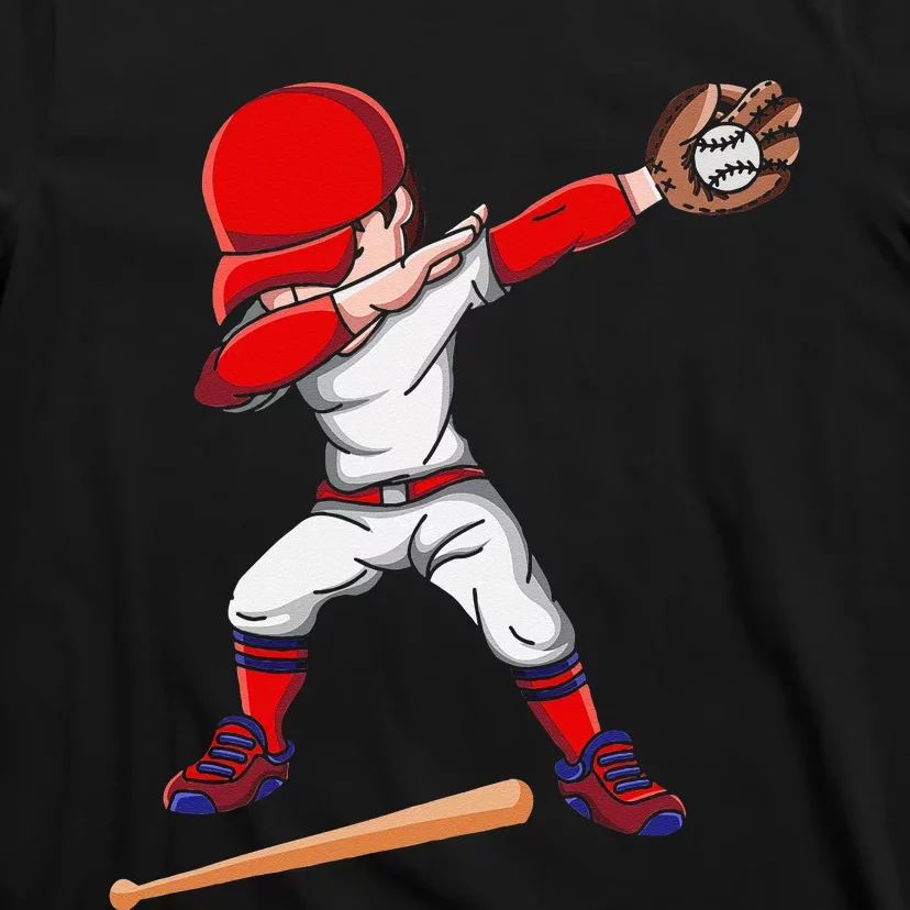 Baseballer Sports Athlete Dabbing Baseball Player T-Shirt