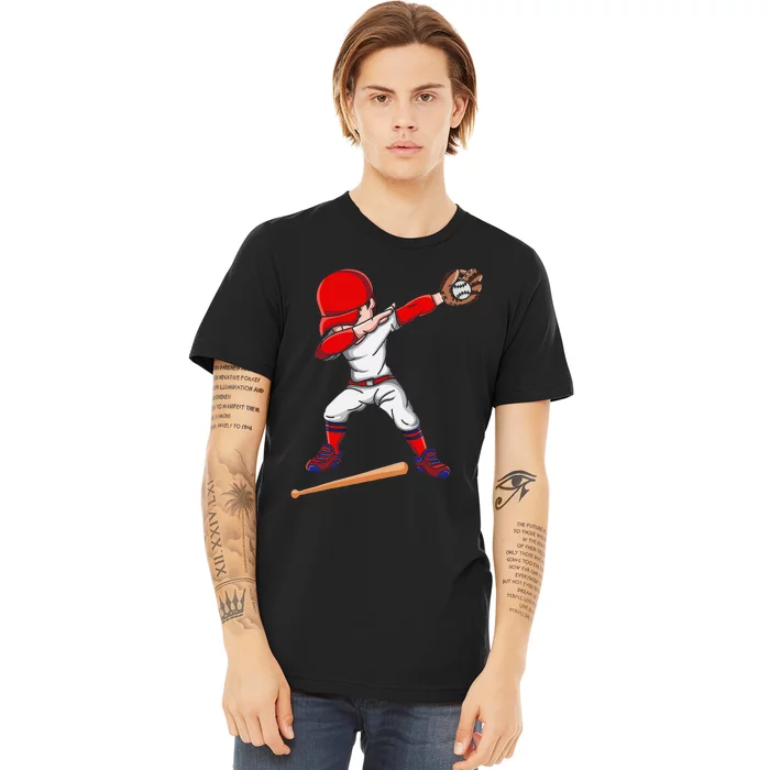 Baseballer Sports Athlete Dabbing Baseball Player Premium T-Shirt