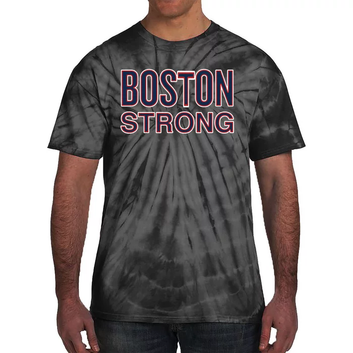 Boston Strong American Patriotic Tie-Dye T-Shirt