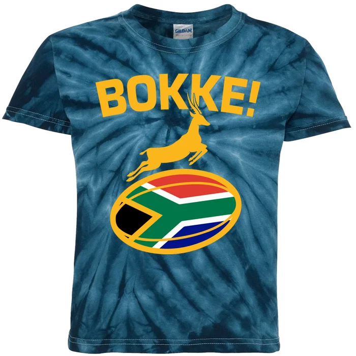 Bokke South African Rugby Fan Kids Tie-Dye T-Shirt