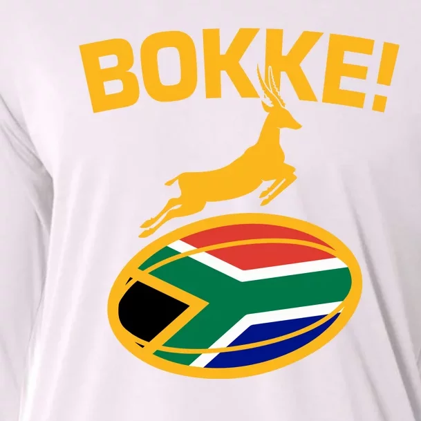 Bokke South African Rugby Fan Cooling Performance Long Sleeve Crew