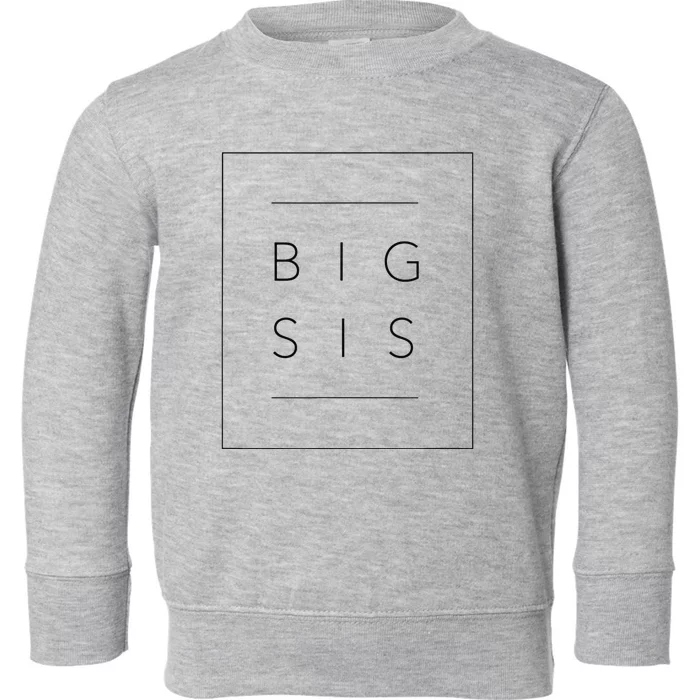 Big Sister Announcement Promoted to Big Sis Toddler Sweatshirt