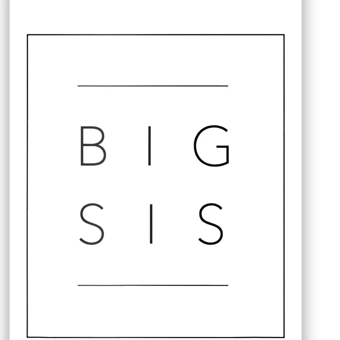 Big Sister Announcement Promoted to Big Sis Poster