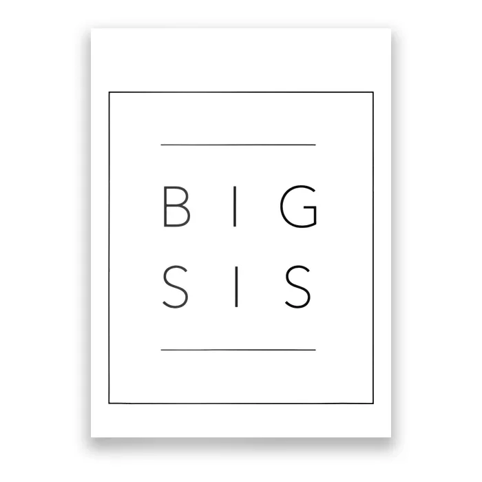 Big Sister Announcement Promoted to Big Sis Poster