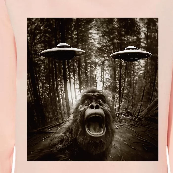 Bigfoot Sasquatch Alien Ufo Womens California Wash Sweatshirt