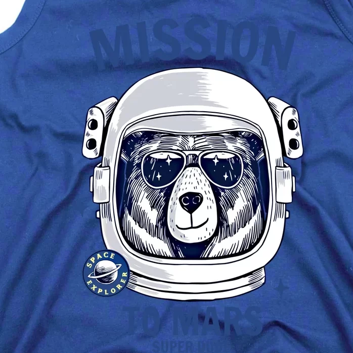 Brave Space Astronaut Bear Cool Gift Astronaut Bear Graphic Gift Tank Top