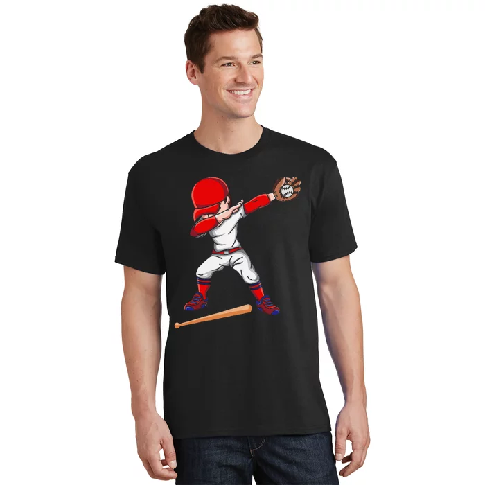 Baseballer Sports Athlete Dabbing Baseball Player T-Shirt