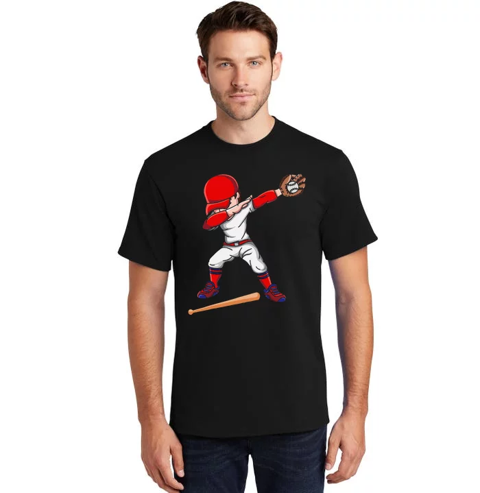 Baseballer Sports Athlete Dabbing Baseball Player Tall T-Shirt