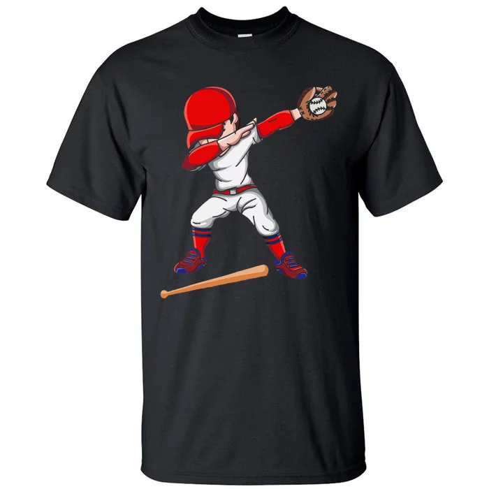 Baseballer Sports Athlete Dabbing Baseball Player Tall T-Shirt