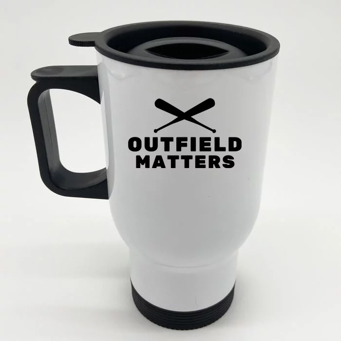 Baseball Sport Baseball Outfield Matters Baseball Outfields Tank Top Front & Back Stainless Steel Travel Mug