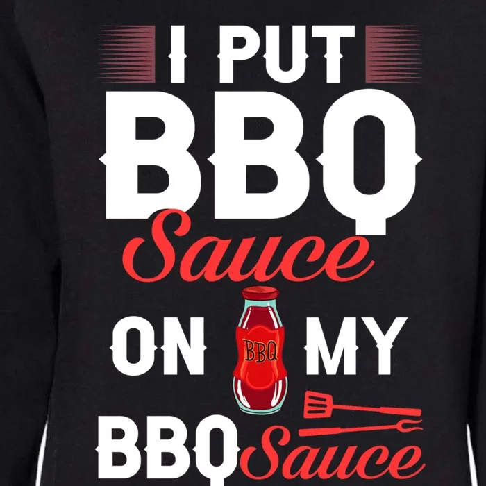 Bbq Sauce Barbeque Recipes Korean Barbecue Keto Gift Womens California Wash Sweatshirt