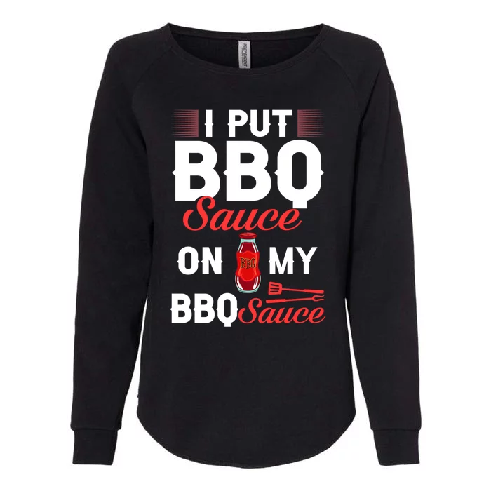 Bbq Sauce Barbeque Recipes Korean Barbecue Keto Gift Womens California Wash Sweatshirt