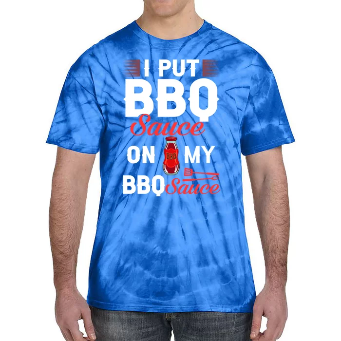 Bbq Sauce Barbeque Recipes Korean Barbecue Keto Gift Tie-Dye T-Shirt