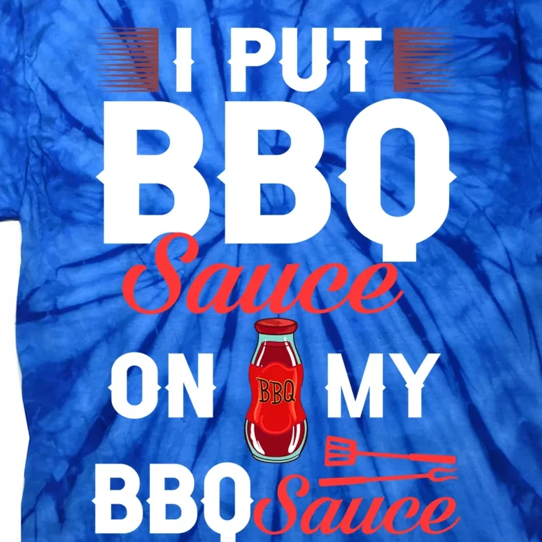 Bbq Sauce Barbeque Recipes Korean Barbecue Keto Gift Tie-Dye T-Shirt