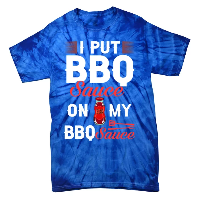 Bbq Sauce Barbeque Recipes Korean Barbecue Keto Gift Tie-Dye T-Shirt