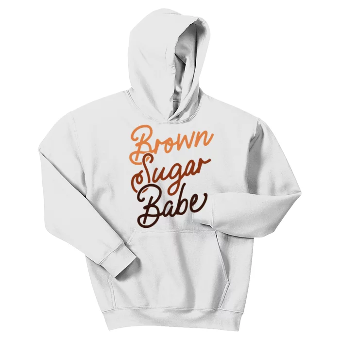 Brown Sugar Babe Proud Woman Black Melanin Pride Kids Hoodie