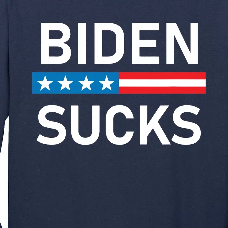 Biden Sucks Tall Long Sleeve T-Shirt