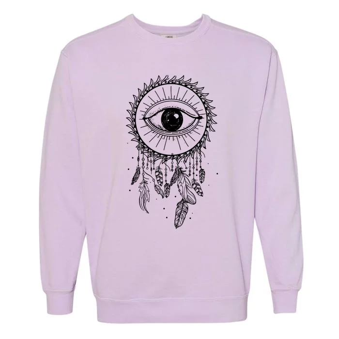 Boho Style Garment-Dyed Sweatshirt