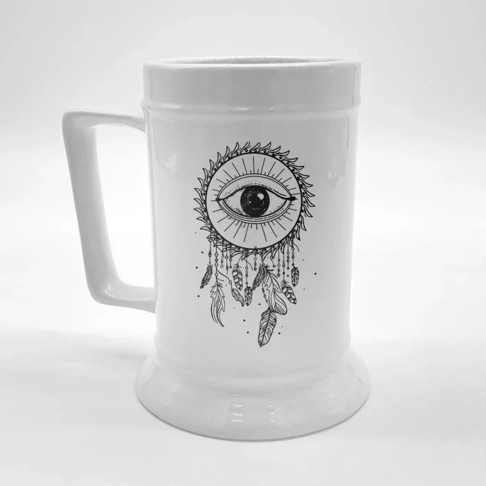 Boho Style Front & Back Beer Stein