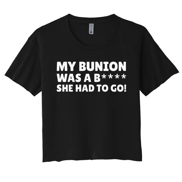 Bunion Surgery Women's Crop Top Tee