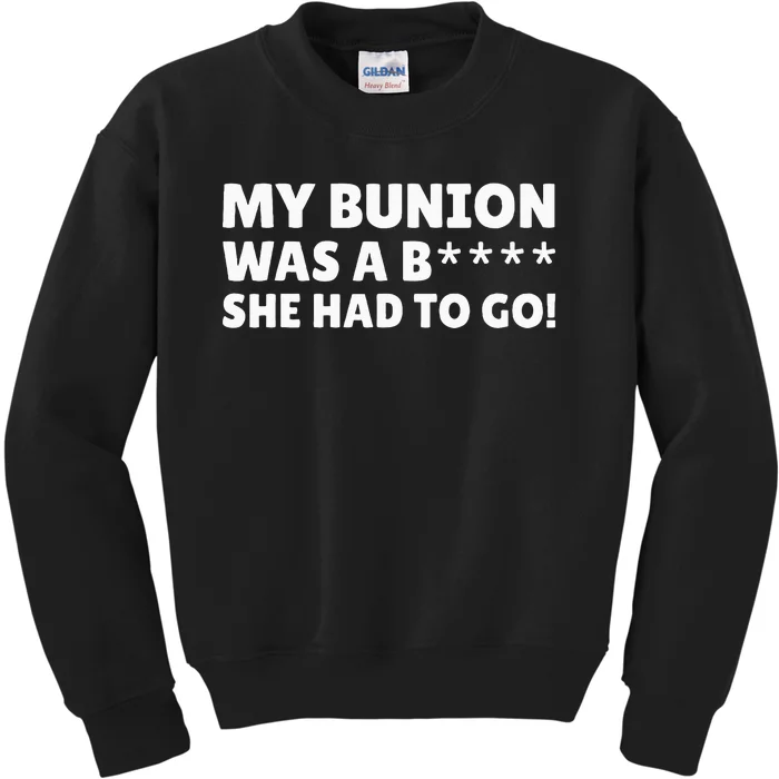 Bunion Surgery Kids Sweatshirt