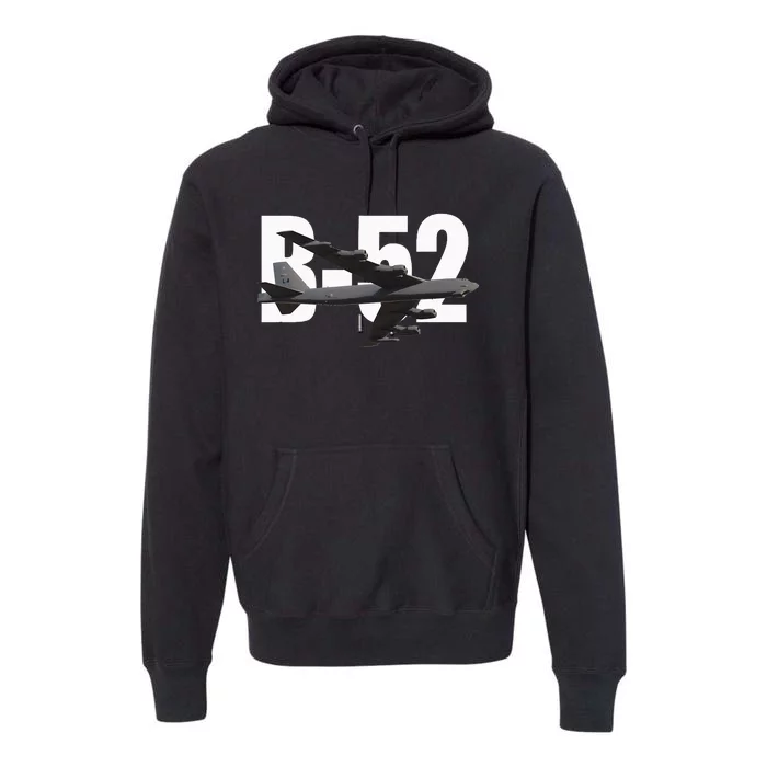 B52 Stratofortress Bomber Plane Aircraft Premium Hoodie