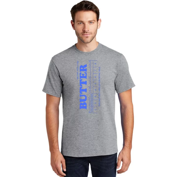 Butter Stick Blue Funny Tall T-Shirt