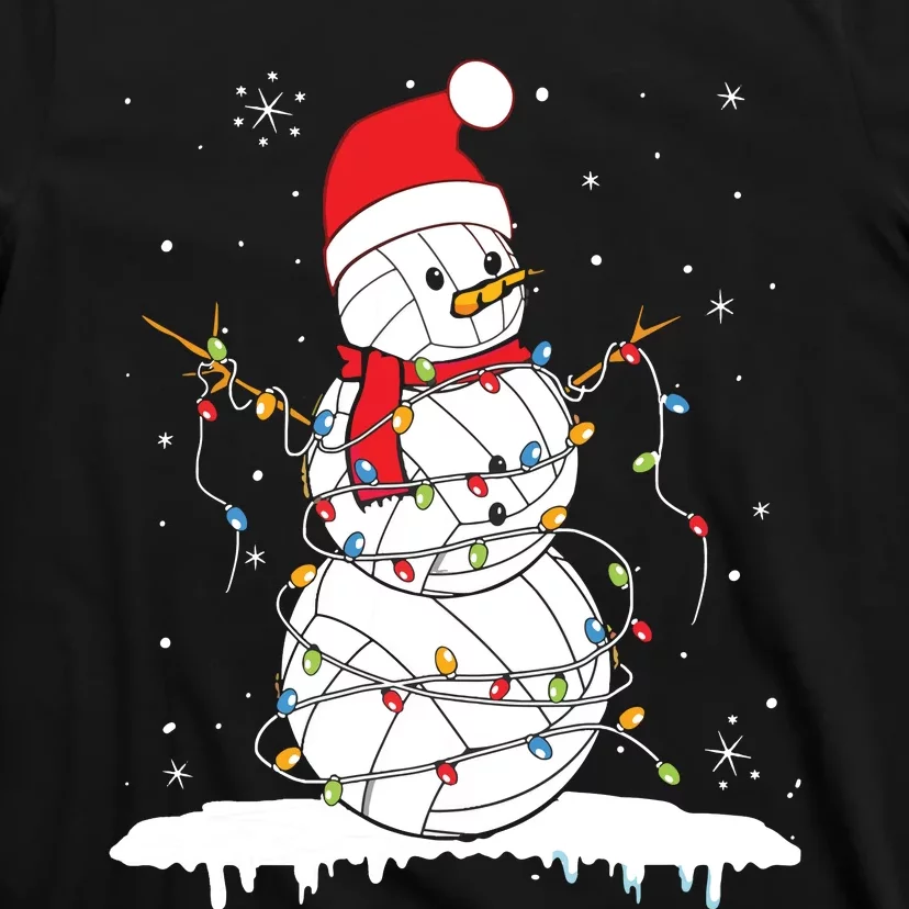 Baseball Snowman Balls Snow Christmas Xmas T-Shirt