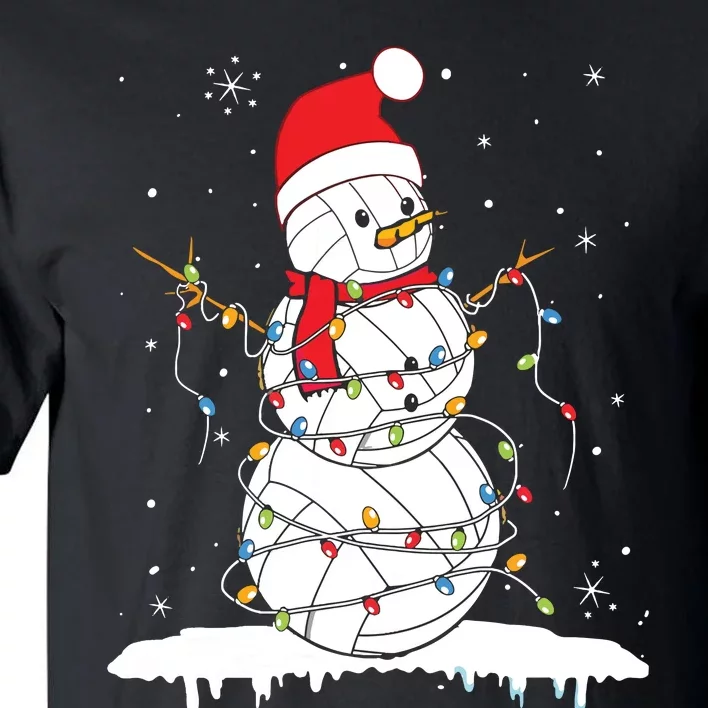 Baseball Snowman Balls Snow Christmas Xmas Tall T-Shirt