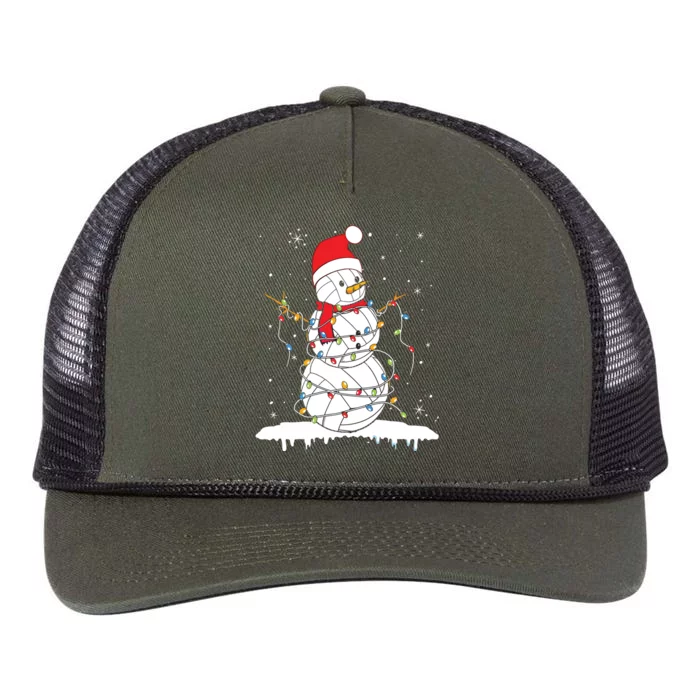 Baseball Snowman Balls Snow Christmas Xmas Retro Rope Trucker Hat Cap