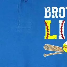 Baseball Softball Brother Life Softball Baseball Brother Gift Softstyle Adult Sport Polo